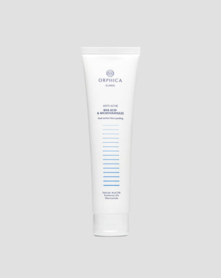 Gommage visage pour peau acnéique à la niacinamide, au panthénol, aux BHA et aux microgranules Anti-Acne Orphica Clinic 100 ml - 1