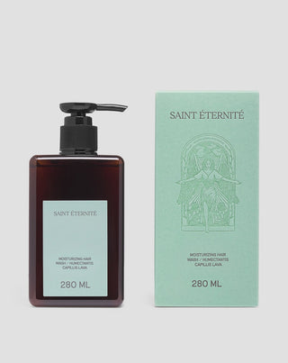 Shampooing hydratant Saint Éternité pour le cuir chevelu et les cheveux au panthénol, à l'huile de macadamia