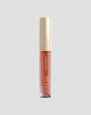 Brillant à lèvres aux particules scintillantes à effet de lèvres optiquement agrandies et à effet miroir 05 glazed Lipgloss Paese