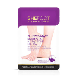 Chaussettes exfoliantes trempées dans un masque à base d’acides végétaux SheFoot - 1