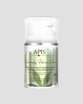 Crème apaisante et régénérante à base d’huile de chanvre Cannabis Home Care Apis - 1