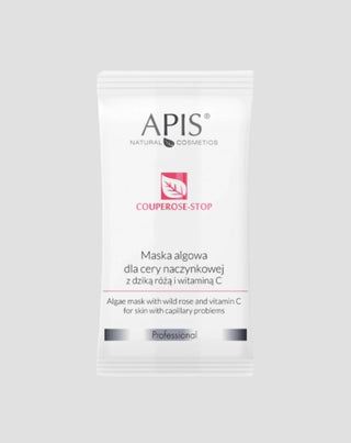 Masque aux algues pour la peau vasculaire à la rose musquée et à la vitamine C Couperose-Stop Apis - 1