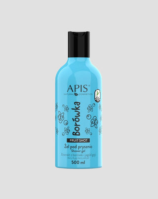 Gel douche naturel au parfum de myrtille à l’acide hyaluronique Fruit Shot Apis - 1