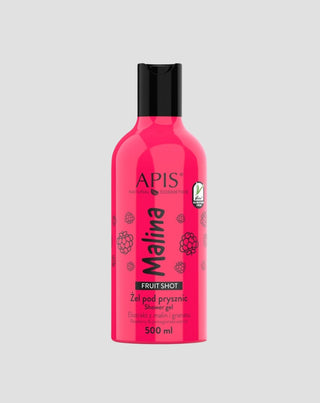 Gel douche naturel au parfum de framboise à l’acide hyaluronique Fruit Shot Apis - 1
