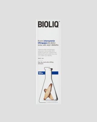 Crème liftante intensive pour la peau des yeux, des lèvres, du cou et du décolleté 55+ Bioliq