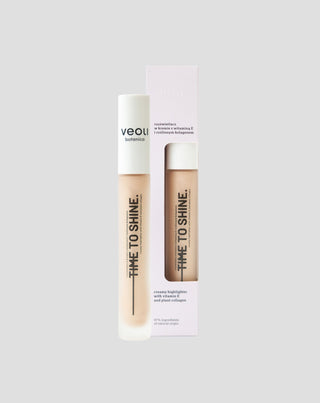 Time to shine cream highlighter à la vitamine E et au collagène végétal par Veoli Botanica - 4