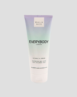 Lait corporel hydratant BALANCE à l'acide hyaluronique Patchouli & Jasmin Everybody London - 1