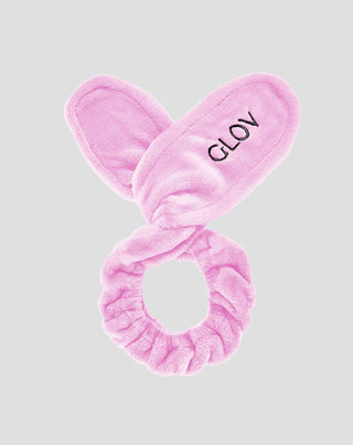 Bandeau à cheveux Bunny Ears Pink Glov pour un toilettage facile