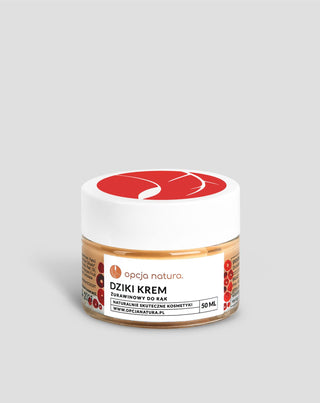 Crème sauvage pour les mains à la canneberge pour les peaux sèches et abîmées à l'urée 5 % Opcja Natura - 1