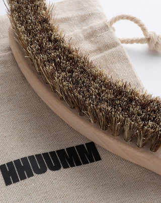 Brosse de massage sèche pour le corps semi-circulaire No. 16 avec mélange de fibres HHUUMM - 2