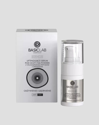 Sérum liftant pour les yeux et les paupières avec 10% de complexe peptidique et des céramides BasicLab - 1