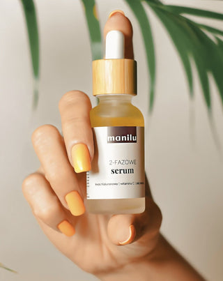 Sérum de nuit biphasé pour peaux sèches à l'acide hyaluronique et à la vitamine C Manilu - 3