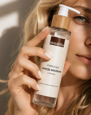 Essence micellaire rafraîchissante pour le démaquillage, apaisant les irritations avec le D-panthénol Manilu - 2