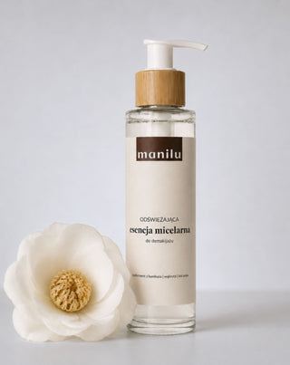 Essence micellaire rafraîchissante pour le démaquillage, apaisant les irritations avec le D-panthénol Manilu - 4