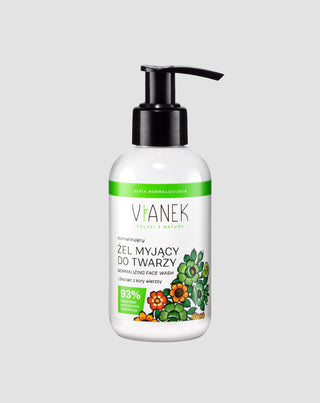 Gel nettoyant normalisant pour peaux à problèmes à l’extrait d’écorce de saule blanc Vianek - 1