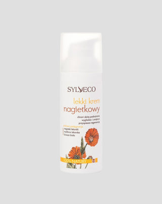 Crème légère au calendula pour tous les types de peau afin d'accélérer le renouvellement de la peau Sylveco - 1