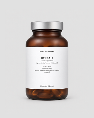 Oméga-3 pour l'immunité et le bon fonctionnement du cerveau, du cœur et de la vision 1100 mg/jour Nutridome 60 pcs - 1