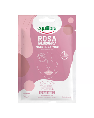 Masque visage revitalisant à l’acide hyaluronique Rose Equilibra - 1