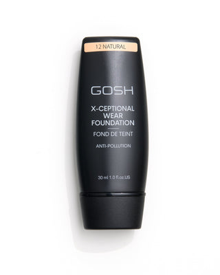 Fond de teint à couvrance moyenne et effet longue durée x-ceptional wear nuance 12 naturelle Gosh - 1
