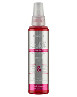 Rinçage rose en spray pour éliminer les reflets jaunâtres des cheveux Ultra Color Joanna - 1