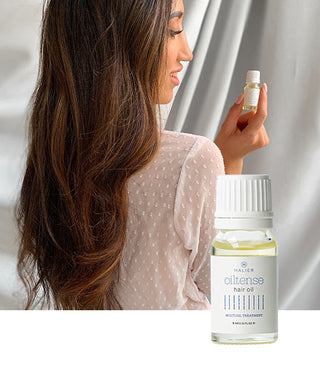 Huile capillaire Oiltense Halier, complexe de 10 huiles nourrissantes, 9 ml