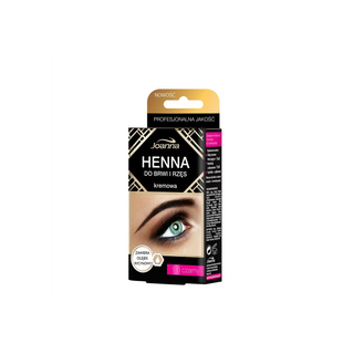 Henné crémeux pour sourcils et cils noirs à l'huile de ricin Joanna - 1