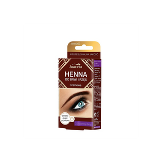 Henné crémeux pour sourcils et cils brun à l’huile de ricin Joanna - 1