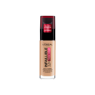 Fond de teint longue tenue avec SPF 25 Infaillible Fresh Wear 200 Natural Linen L'Oreal Paris - 1