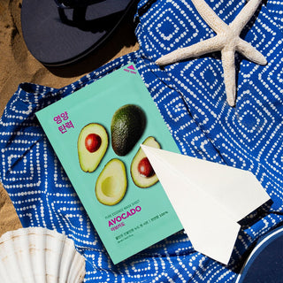 Masque en tissu de coton à l’extrait d’avocat Pure Essence Holika Holika - 2