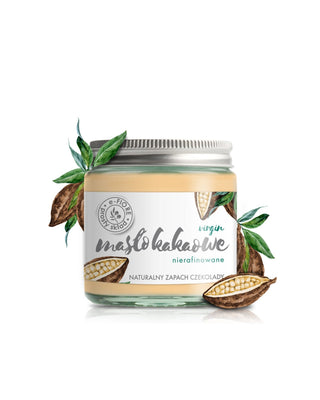 Beurre de cacao non raffiné raffermissant, régénérant et légèrement bronzant E-Fiore - 1