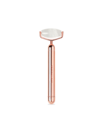 Rouleau d'impulsion en cristal de roche pour le massage du visage Rose Gold Crystallove - 2