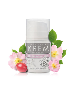 Crème pour le visage E-Fiore à base de cynorrhodon naturel pour rajeunir et améliorer la fermeté de la peau - 1