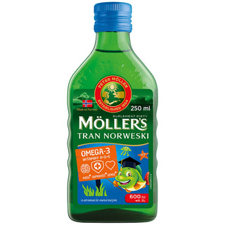Huile de foie de morue norvégienne aromatisée aux fruits avec 600 UI de vitamine D3 - 1