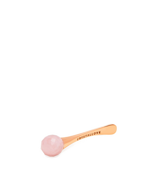 Masseur 3D pour les yeux en quartz rose avec applicateur de crème Crystallove - 2
