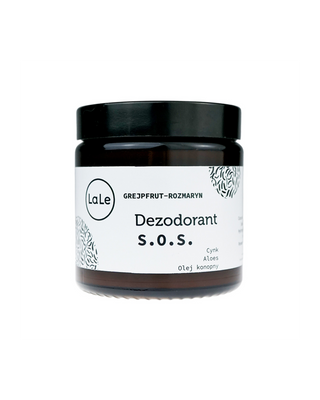 SOS crème déodorante à l'aloe vera et au zinc - Pamplemousse et romarin pour réguler la sécrétion de sébum La-Le - 1