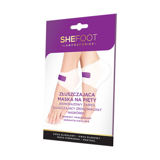 Masque exfoliant pour talons à base d'AHA pour éliminer la peau calleuse SheFoot - 1