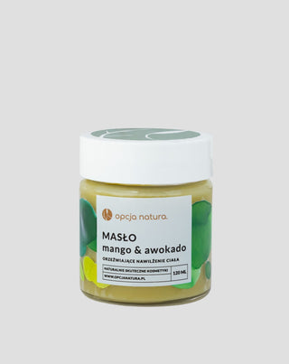 Beurre corporel pour peau sèche, abîmée et bronzée Mangue &amp; Avocat Opcja Natura