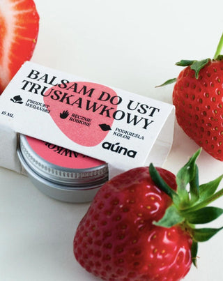 Baume à lèvres Fraise pour accentuer la couleur des lèvres et leur donner de la brillance Auna - 4