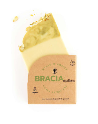 Barre de savon au jasmin et à l'acacia anti-rides et anti-acné Chaude nuit d'été Bracia Mydlarze - 1