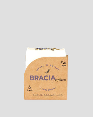 Savon apaisant et hydratant en barre à la lavande avec huile de riz et beurre de karité Bracia Mydlarze - 1