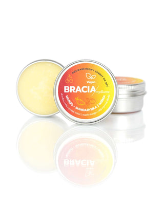Sorbet fruité pour lèvres sèches et gercées cerise, mangue et mandarine Bracia Mydlarze