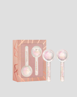 Boules en verre pour massage Cryothérapie du visage Cryolift ice globes Crystallove