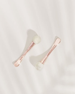 Masseur 3D pour les yeux avec cristal de roche avec applicateur de crème Crystallove - 2