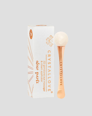 Masseur pour les yeux 3D avec cristal de roche et applicateur de crème Crystallove - 1