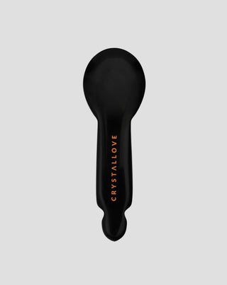 Masseur gua sha pour les yeux en obsidienne noire – réflexologie faciale Crystallove - 1