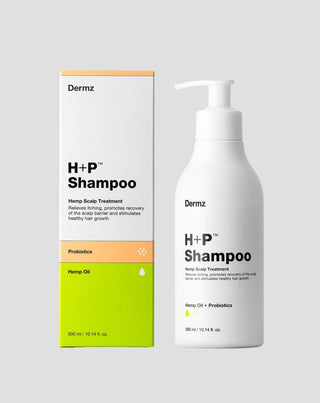Shampoing au chanvre avec probiotiques combattant les démangeaisons et la desquamation du cuir chevelu H+P Dermz_3 - 3