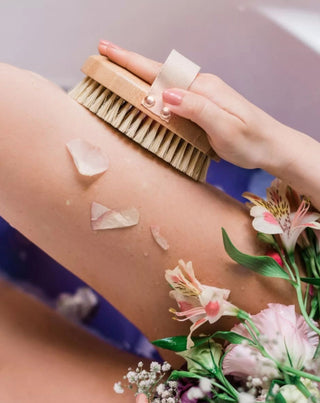 Brosse en bambou d'agave pour le massage à sec du corps Crystallove - 2