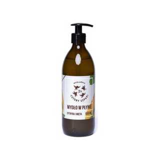 Savon liquide nourrissant et protecteur Citron à la menthe Mydlarnia Cztery Szpaki - 1