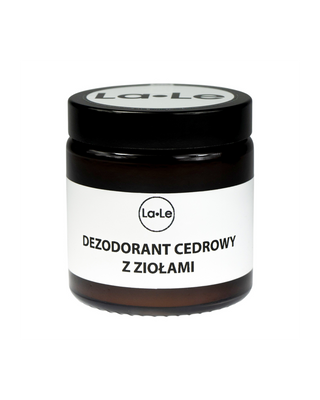 Déodorant bio en crème - Cèdre aux herbes action antibactérienne, apaisement des irritations La-Le - 1