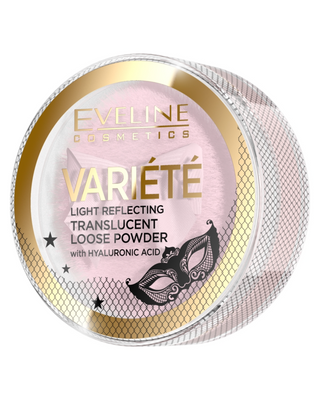 Poudre réflectrice de lumière avec houppette pour l'application Variete Eveline - 1